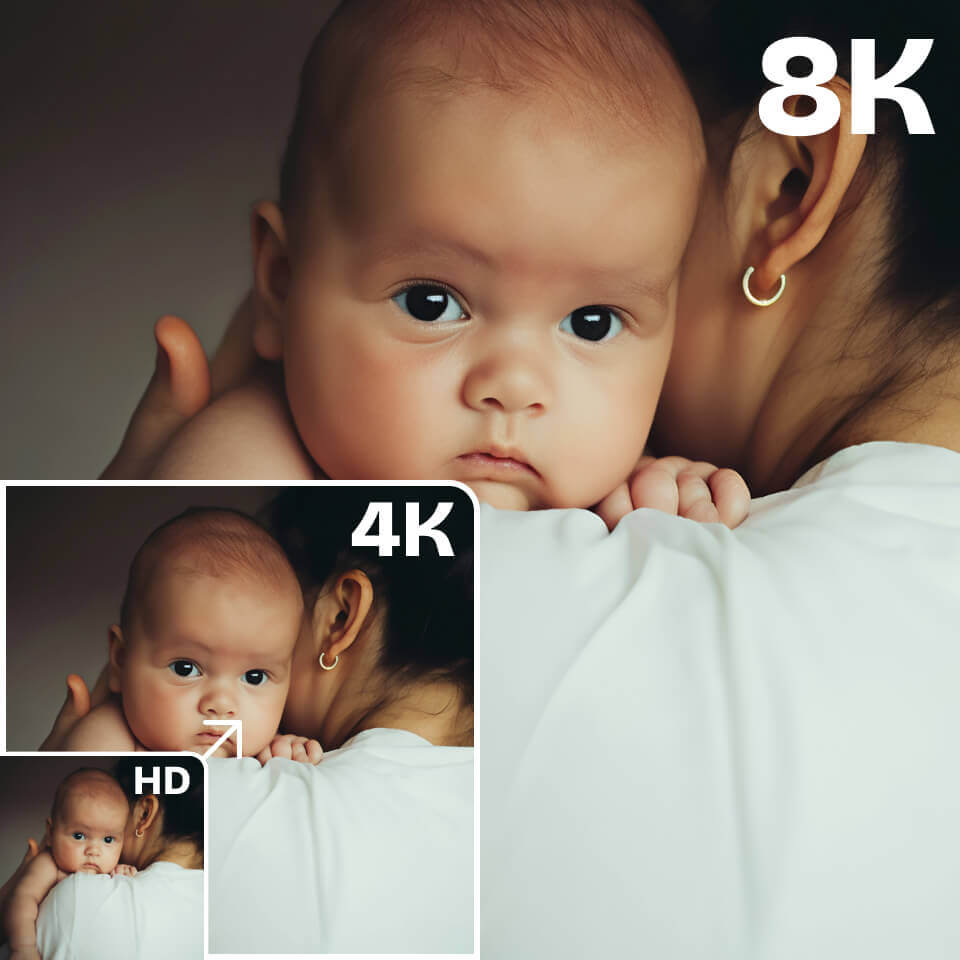 將圖片轉換為HD、4K和8K